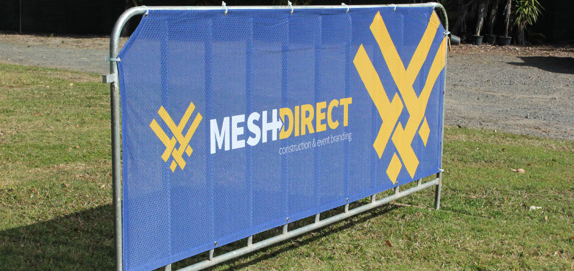 Crowd Control Barrier Cover by Mesh Direct