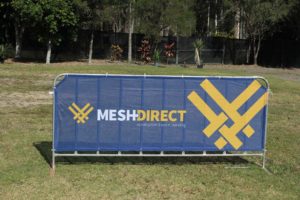 Crowd Control Barrier Signs and Banners - mesh direct