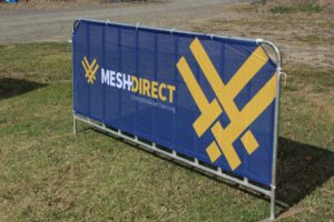 Crowd Control Barrier Signs and Banners - mesh direct