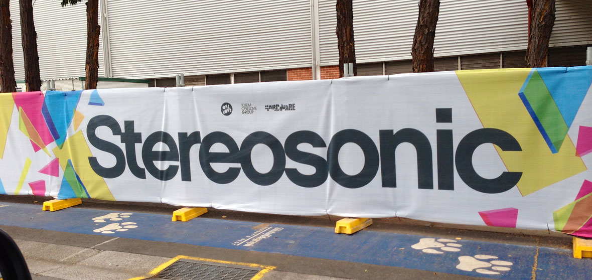 Printed Shade Cloth for Stereosonic Music Festival Signage by Mesh Direct
