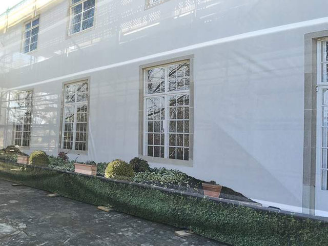 Building Wrap for British Ambassadors Residence in Canberra by Mesh Direct