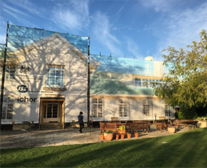 Building Wrap for British Ambassadors Residence in Canberra by Mesh Direct