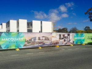 Building Site Signs - shade cloth