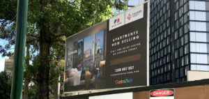 Vinyl Banner on Billboard for Frasers Property by Mesh Direct