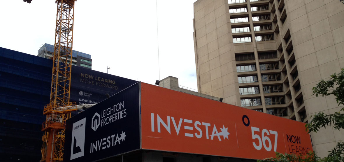 Vinyl Jump Form Signage for Leighton Properties