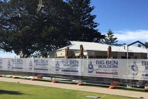 Building Site Signs - shade cloth