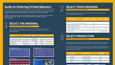 Guide to Ordering Banners
