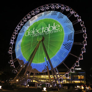 Festival and Event Signage Brisbane Ferris Wheel by Mesh Direct