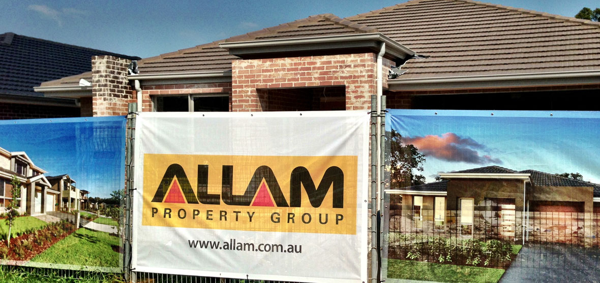 Banner Mesh Fence Panels for Allam Property Group by Mesh Direct