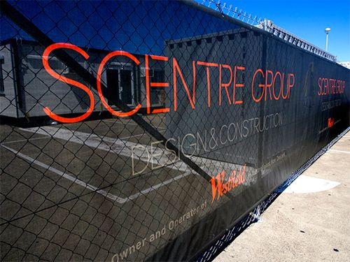 Printed Banner Mesh - Scentre Group by Mesh Direct