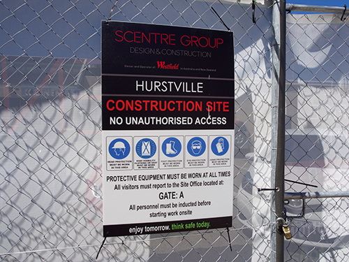 Corflute Signage for Scentre Group by Mesh Direct