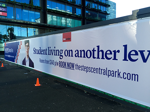 Vinyl Hoarding Banners Frasers Property Central Park Sydney by Mesh Direct