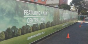 Vinyl Hoarding Banners for The Local Carlton by Mesh Direct
