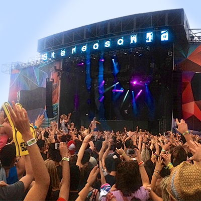 festival signage - shade cloth